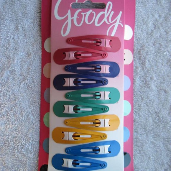 22 Goody Girl Bright Painted Colors Variety Metal Contour Snap Hair Clips 1 7/8" - Picture 6 of 7